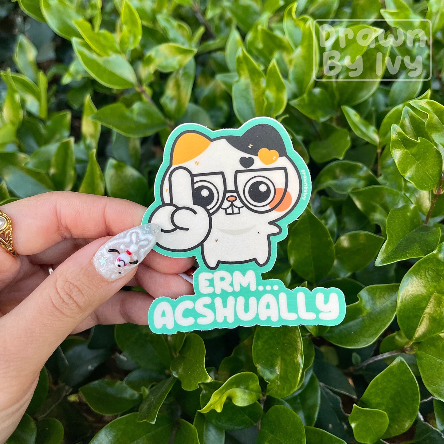 Erm...acshually Vinyl Sticker