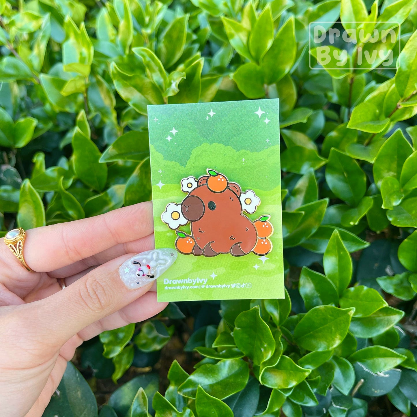 Capybara Enamel Pin