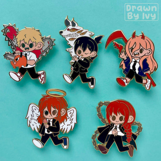 Devil Hunters Enamel Pins