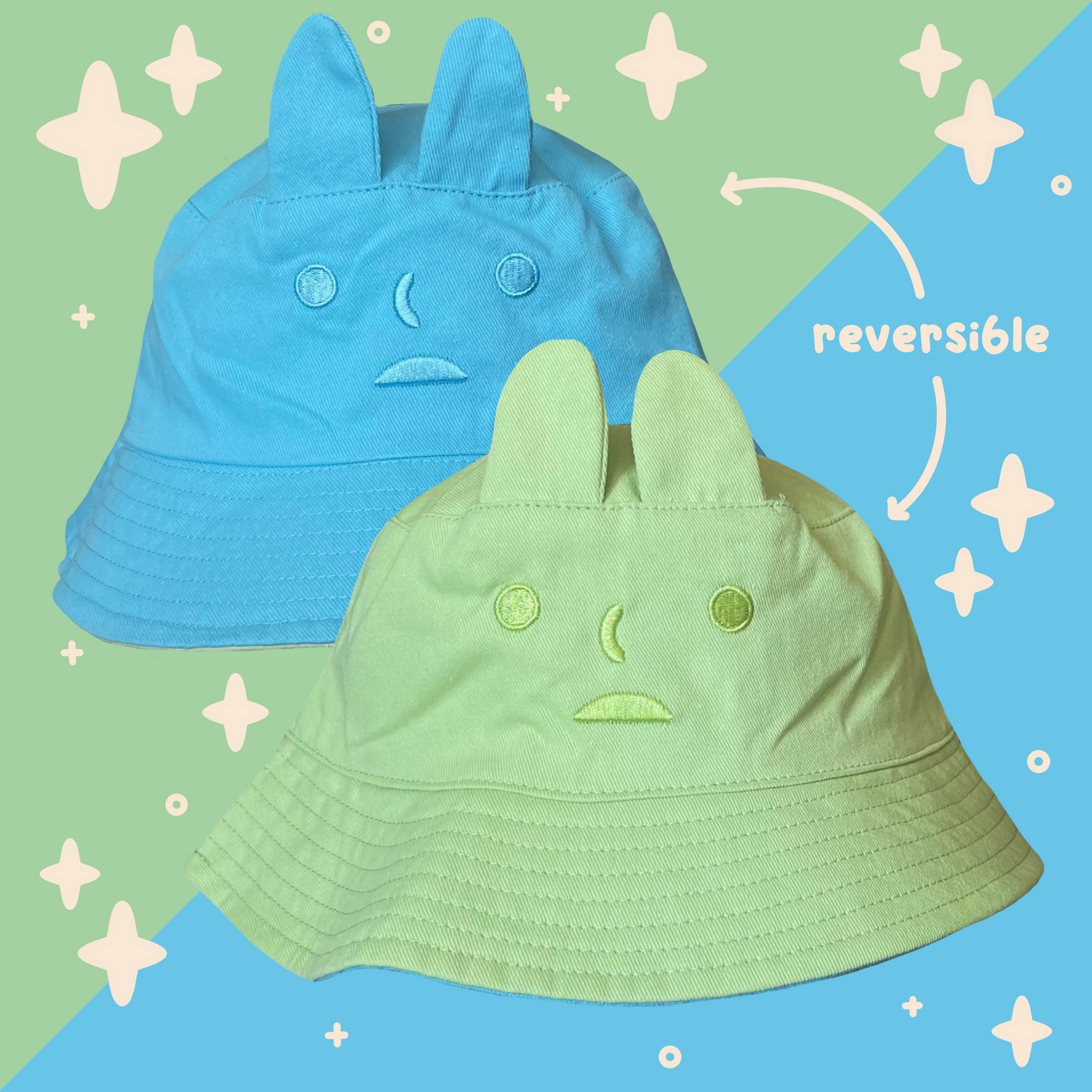 Smiski Bunny Reversible Bucket Hat
