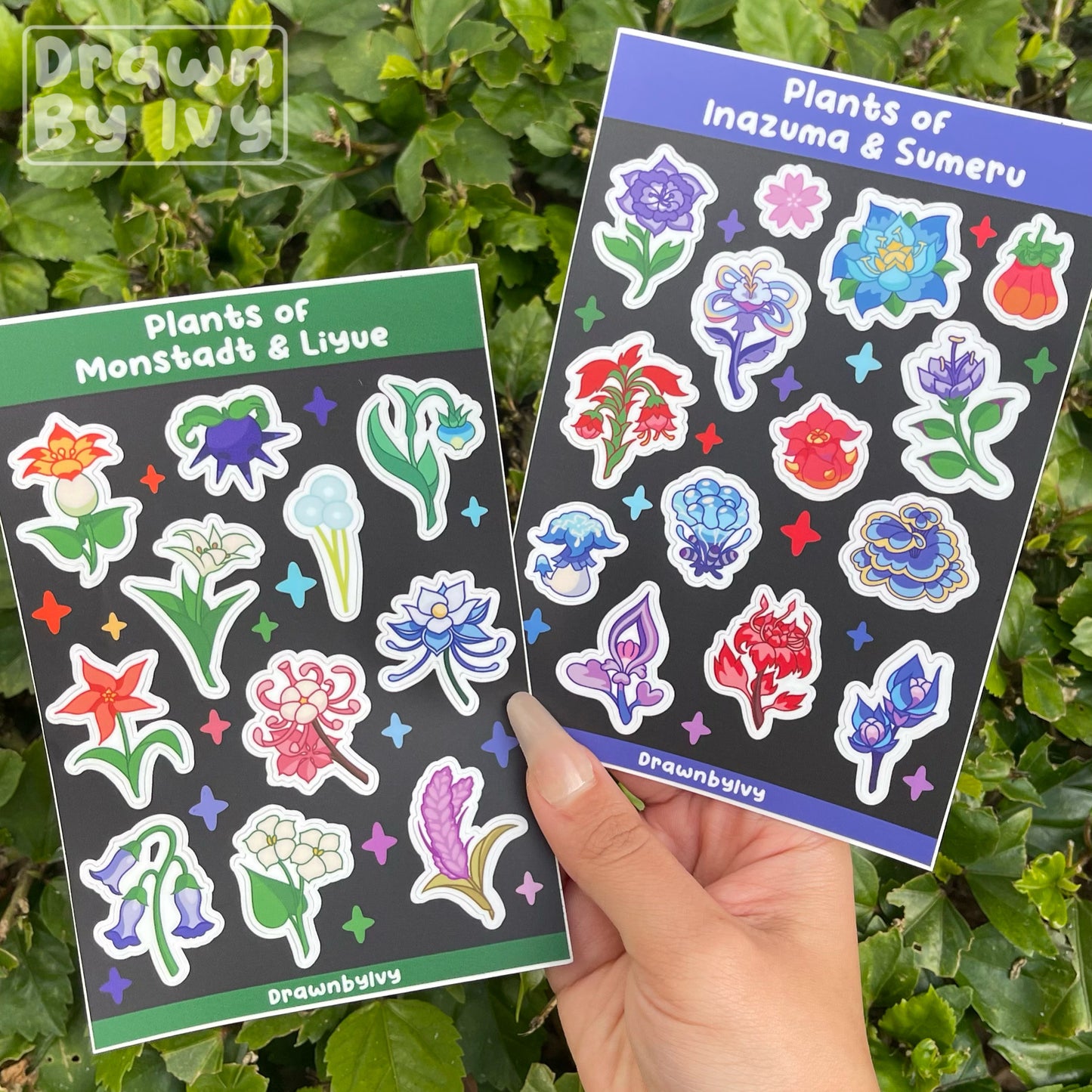 Genshin Flora Vinyl Sticker Sheets