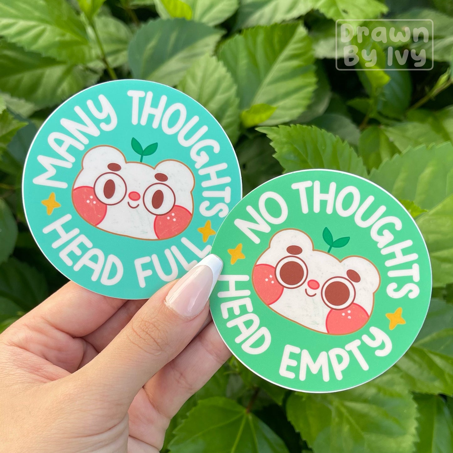 Head Empty Head Full Vinyl Stickers