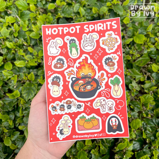 Hotpot Spirits Vinyl Sticker Sheet