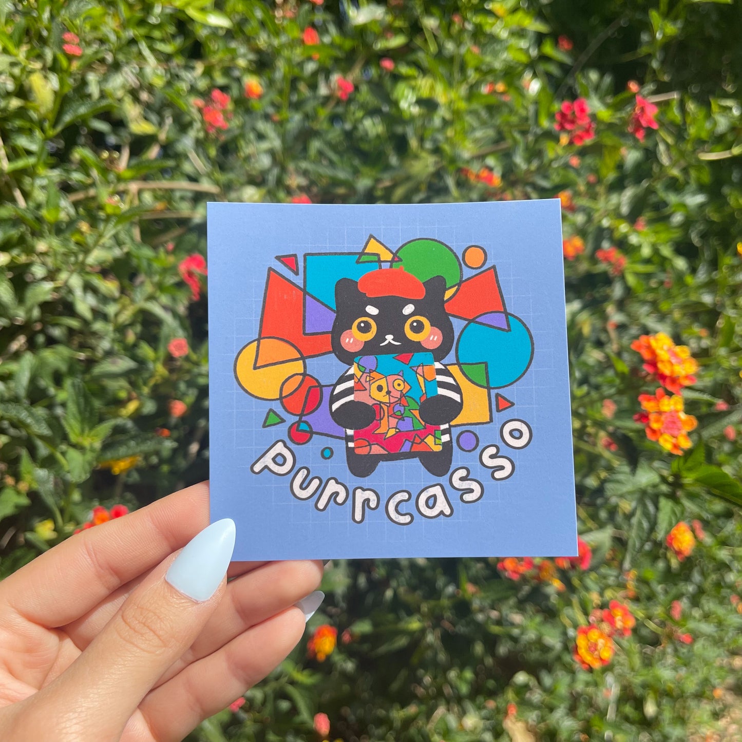 Purrcasso Art Print
