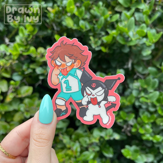 The Great King x His Goth Bestie Vinyl Sticker