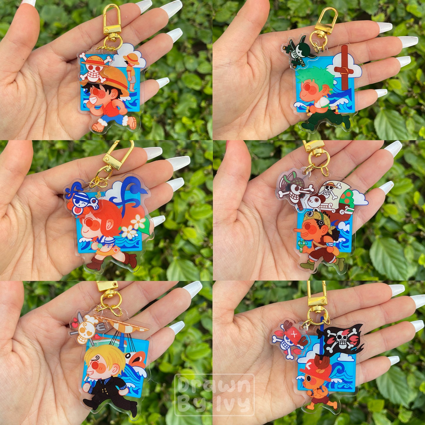 Straw Pirates Acrylic Charms