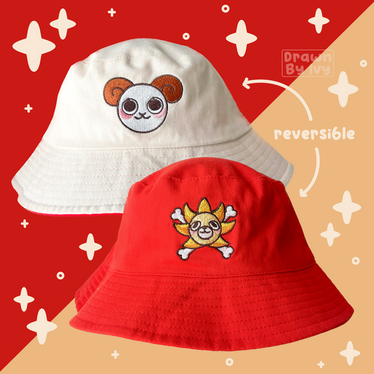 Sheep/Lion Reversible Bucket Hat