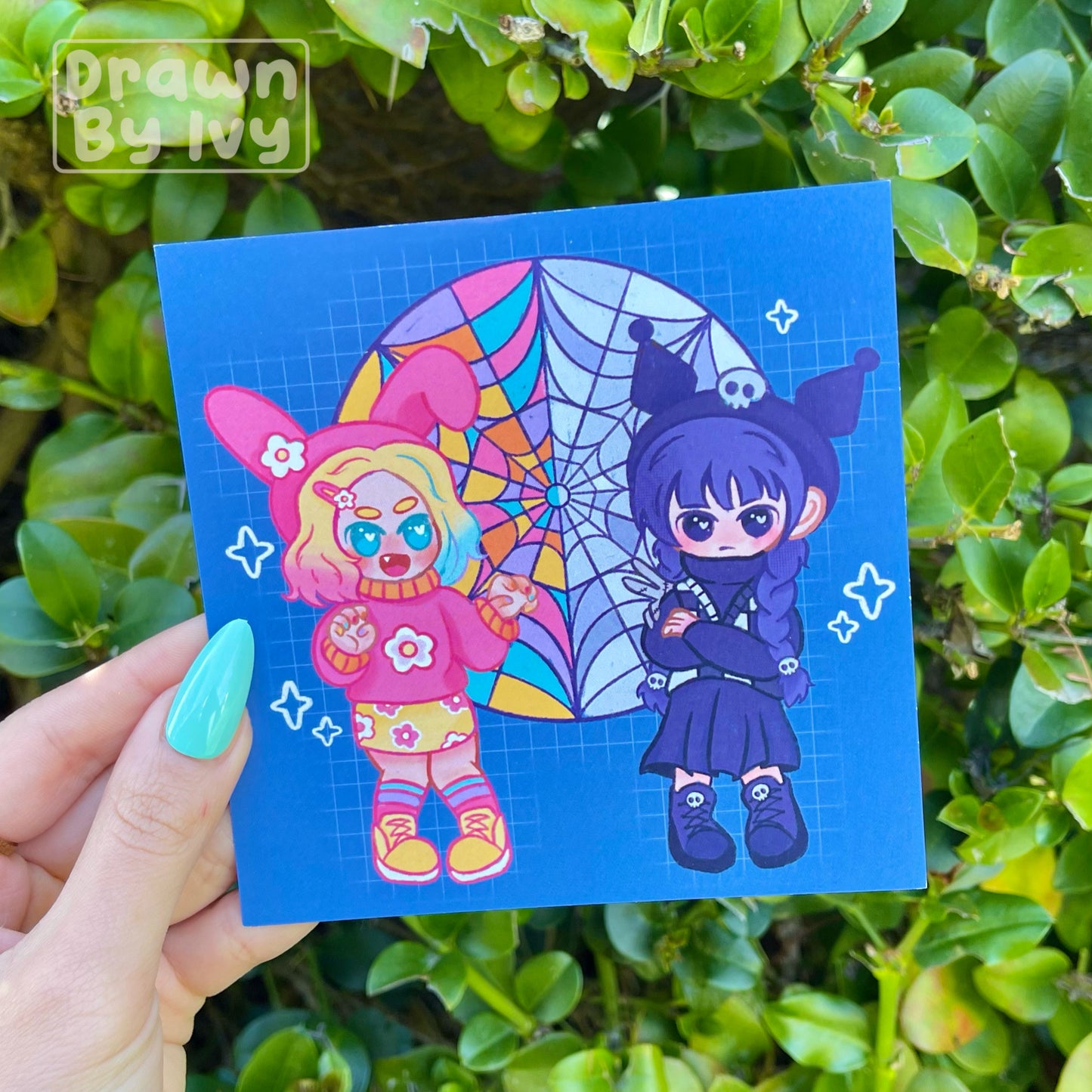 Wednesday Besties Art Print