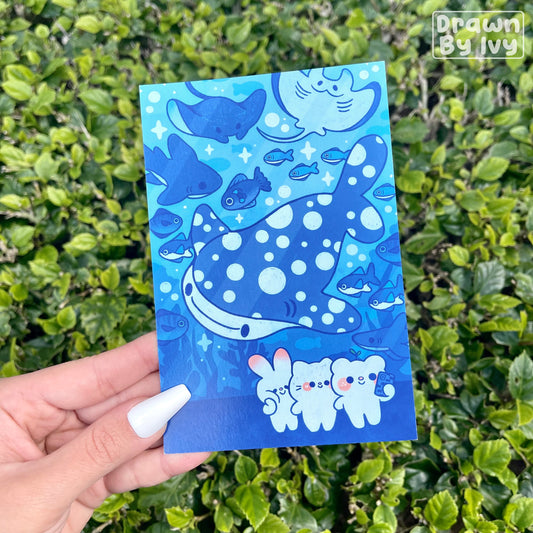 Aquarium Friends Art Print