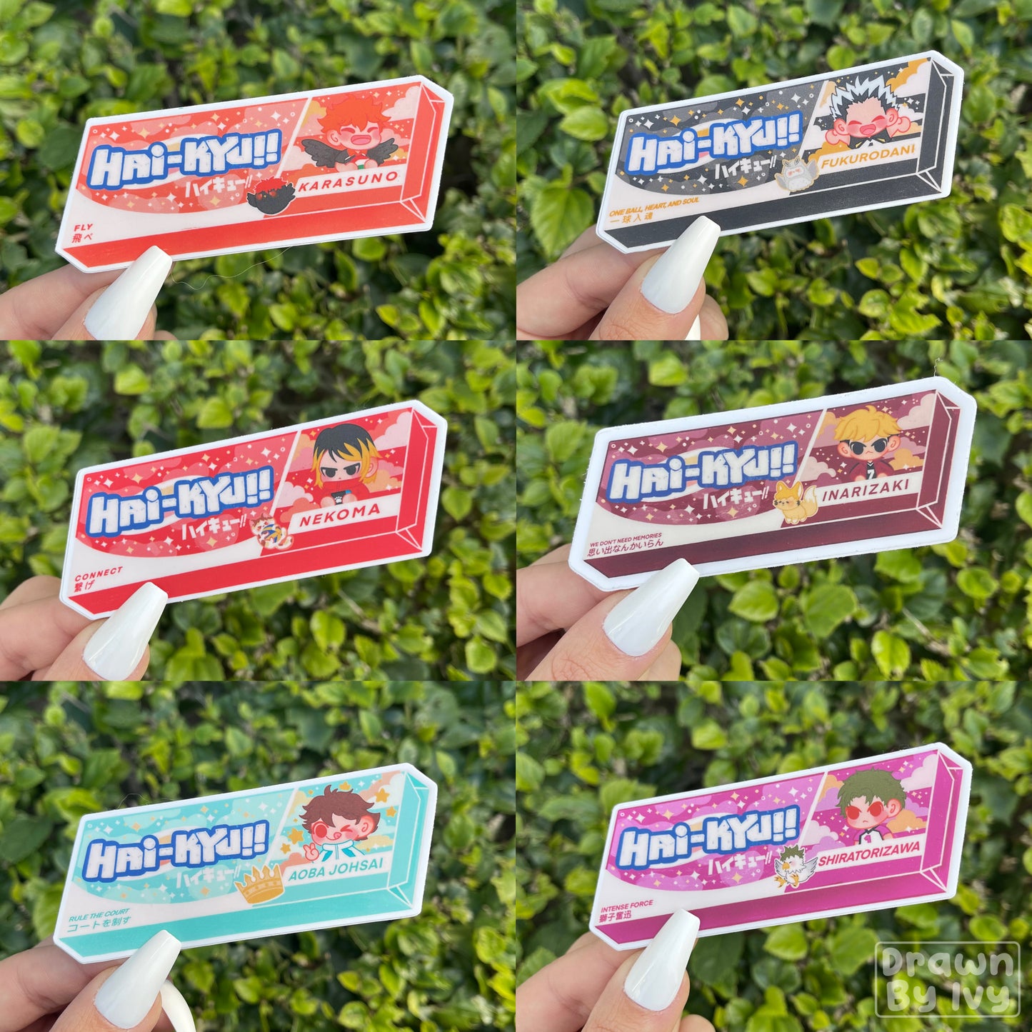 Volleyball Hi-Chew Vinyl Stickers