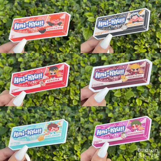 Volleyball Hi-Chew Vinyl Stickers