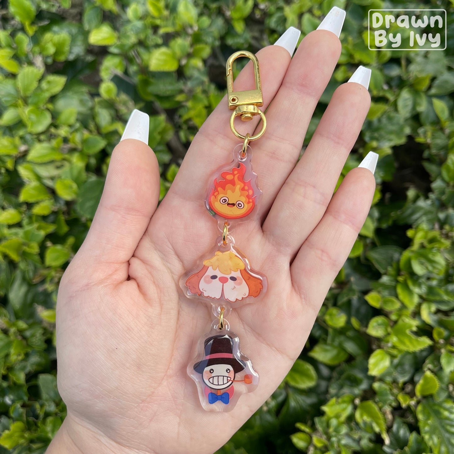 Fire Scarecrow Dog Linking Acrylic Charm