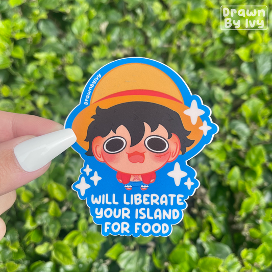 Liberate Your Island Vinyl Sticker