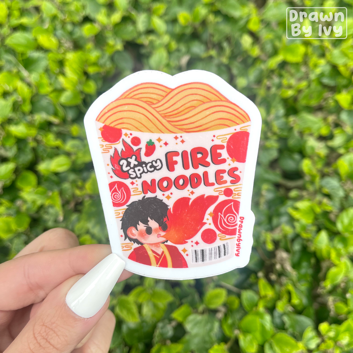 Air Chips x Fire Noodles Vinyl Stickers