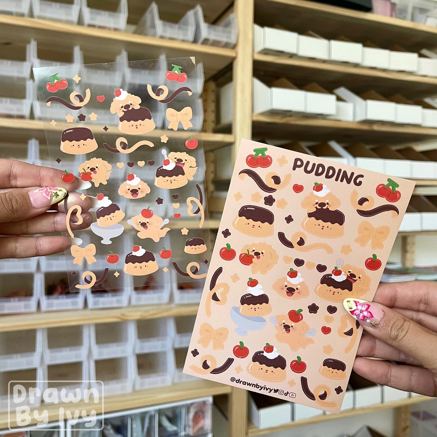 Pudding Deco Sticker Sheet