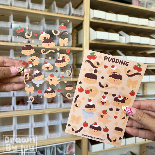 Pudding Deco Sticker Sheet