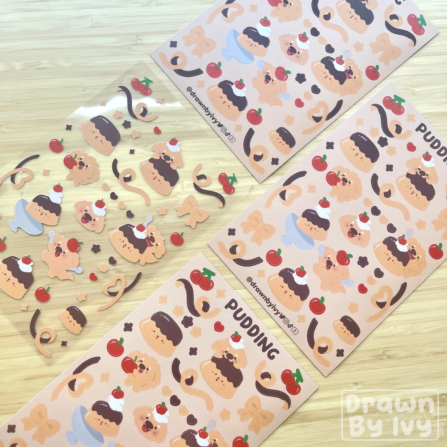 Pudding Deco Sticker Sheet
