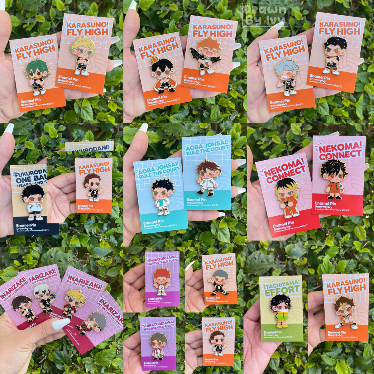 Volleyball Boys Enamel Pins