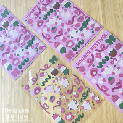 Hanami Festival Deco Sticker Sheet (coming 7/31)