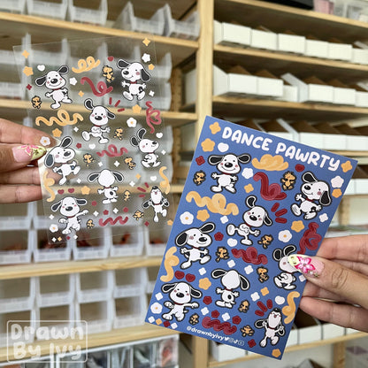 Dance Pawrty Deco Sticker Sheet (coming 7/31)