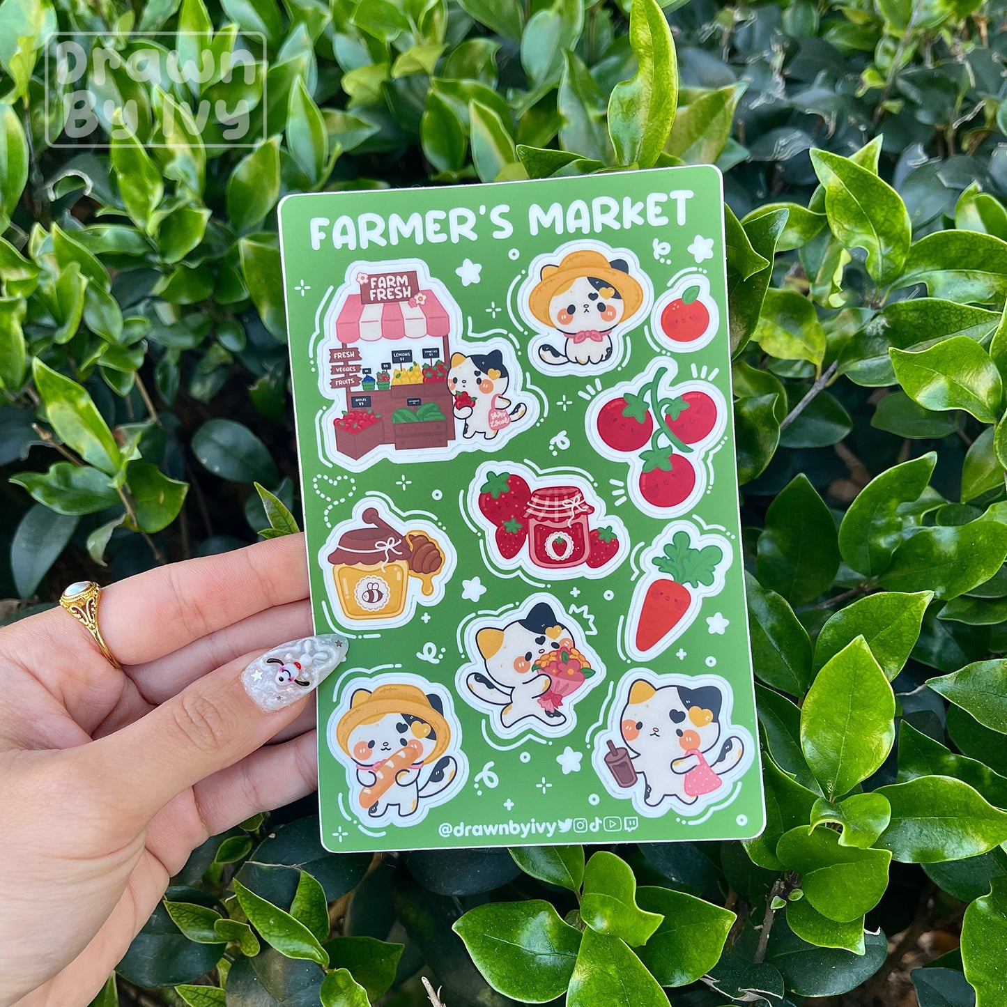 Farmer's Market Vinyl Sticker Sheet