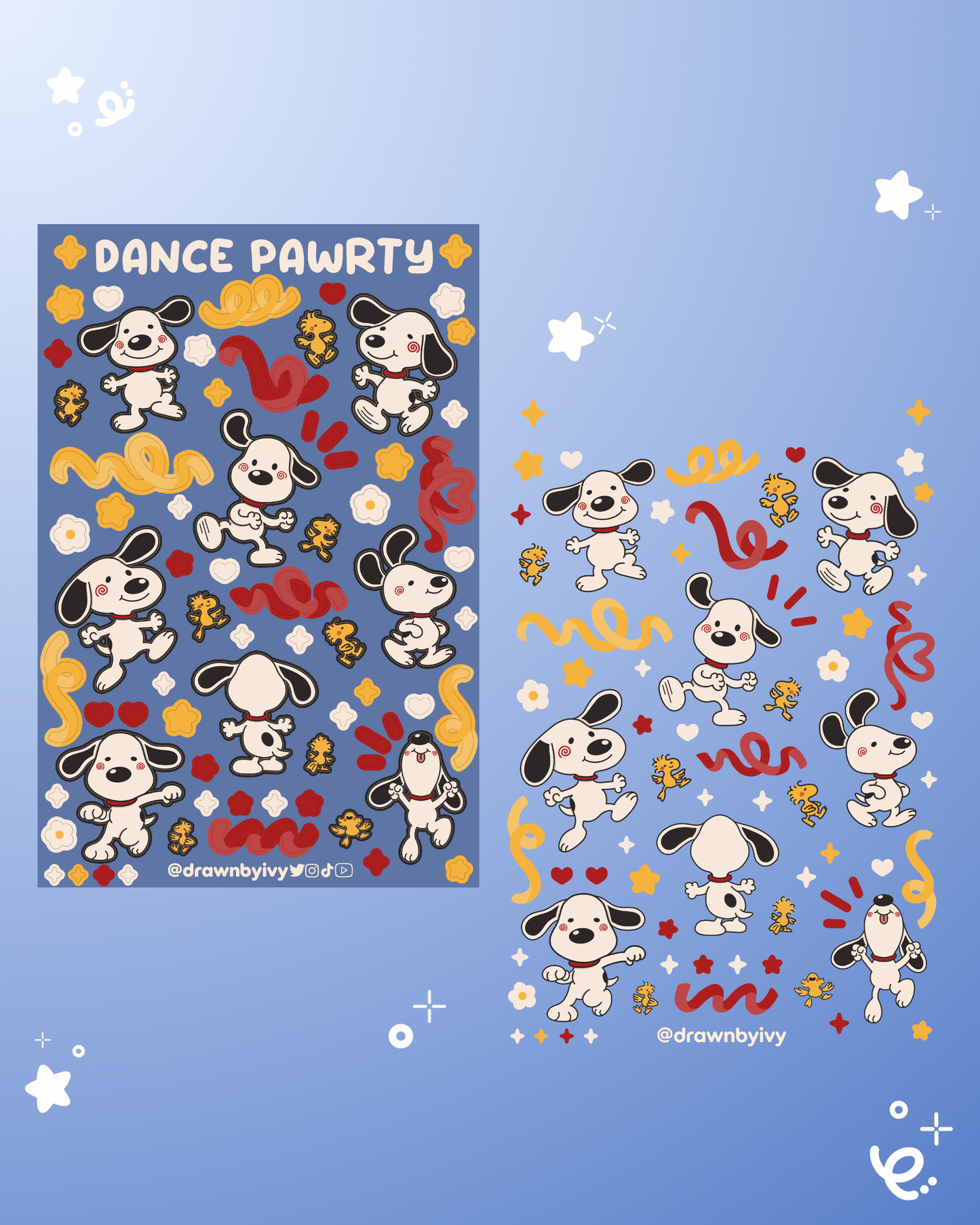 Dance Pawrty Deco Sticker Sheet (coming 7/31)