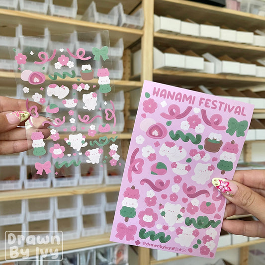 Hanami Festival Deco Sticker Sheet