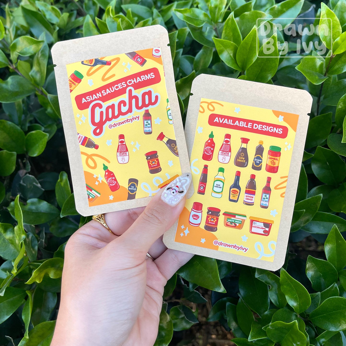 Asian Sauces Acrylic Charm Gacha