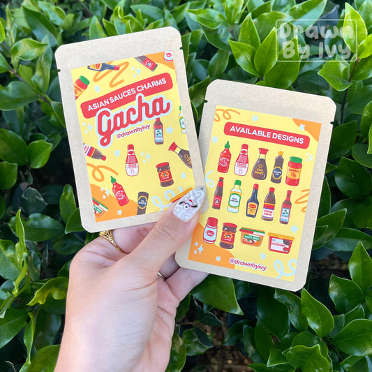 Asian Sauces Acrylic Charm Gacha