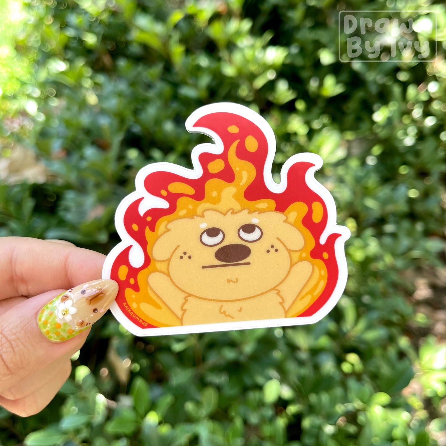 Sunny Fire Vinyl Sticker (coming 7/31)