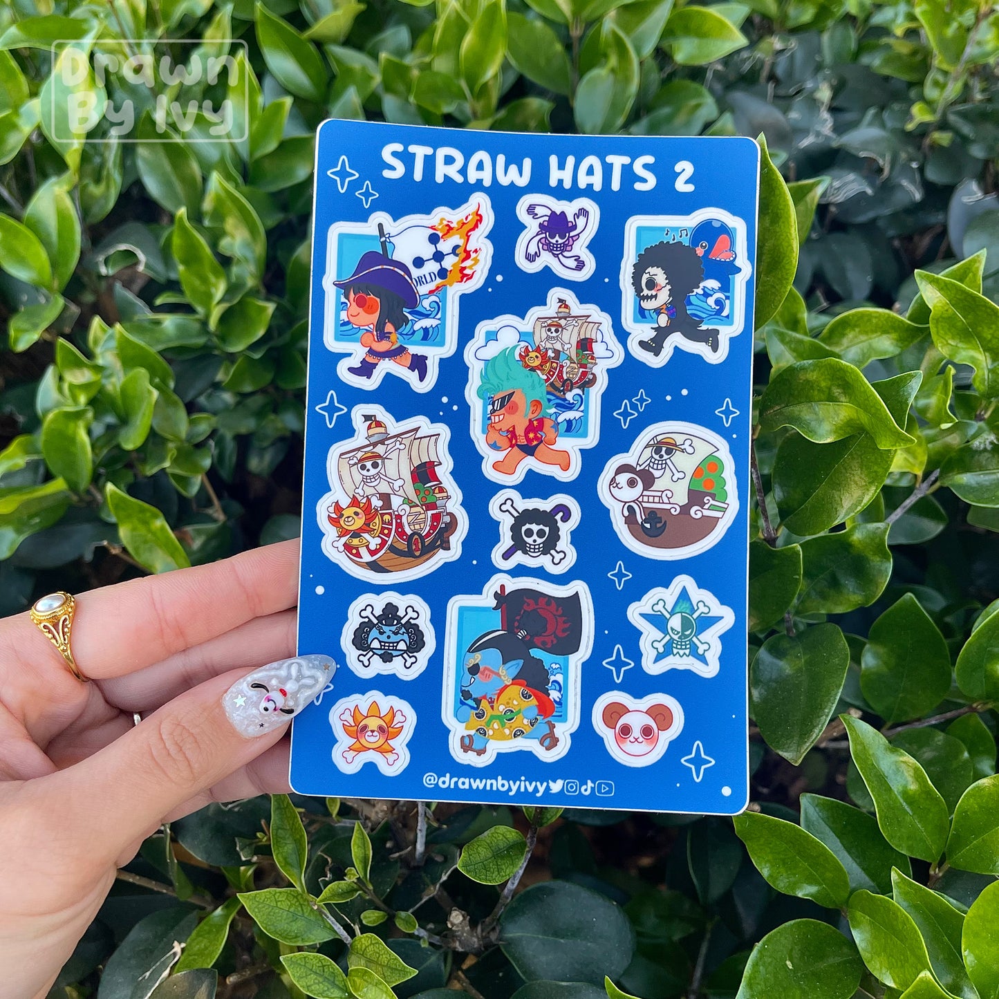 Straw Pirates Vinyl Sticker Sheet