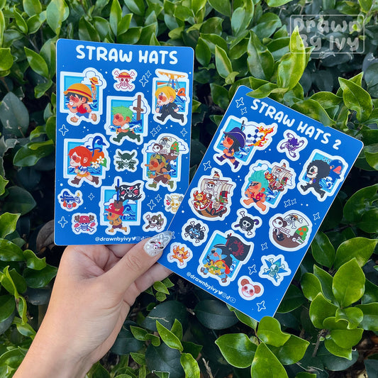 Straw Pirates Vinyl Sticker Sheet