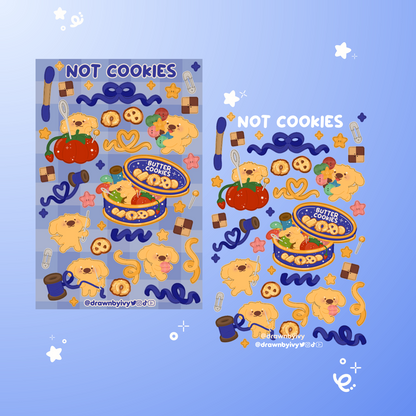 Not Cookies Deco Sticker Sheet