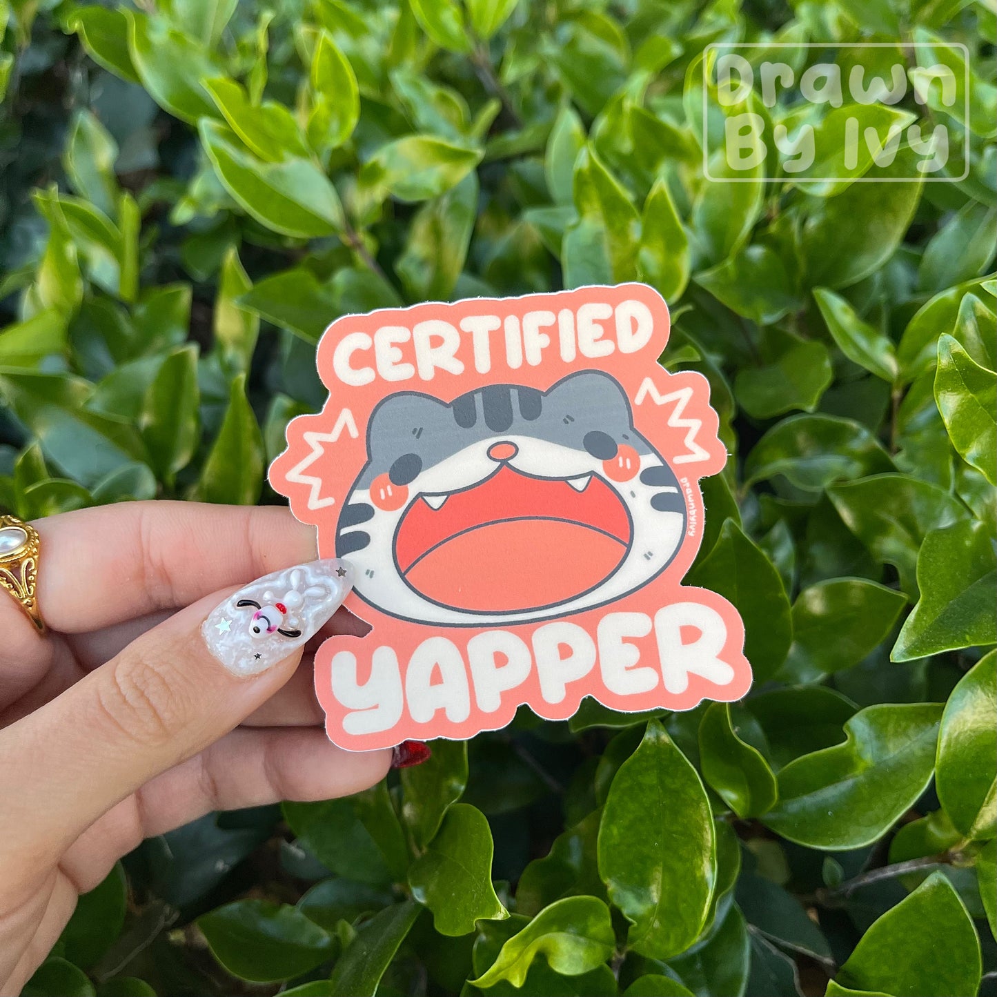 Certified Yapper Vinyl Sticker