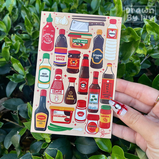 Asian Sauces Art Print
