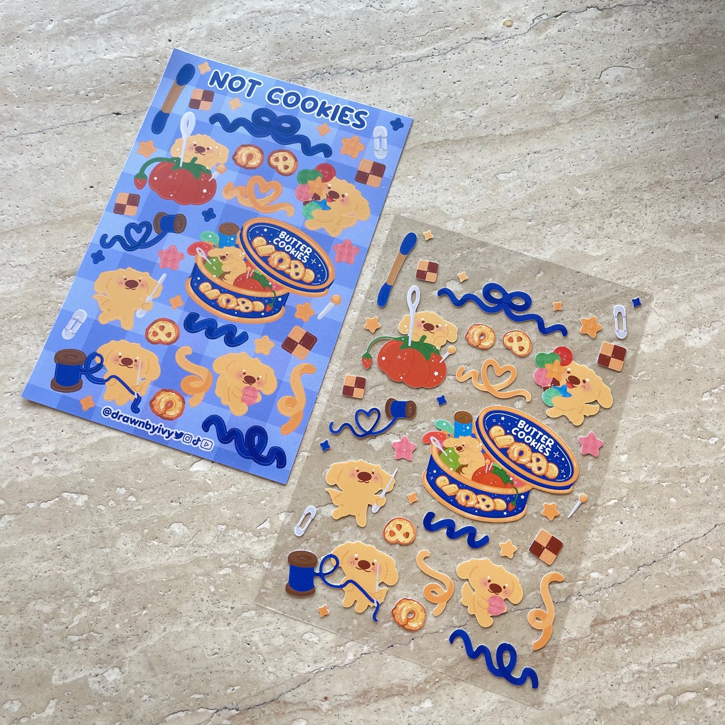 Not Cookies Deco Sticker Sheet
