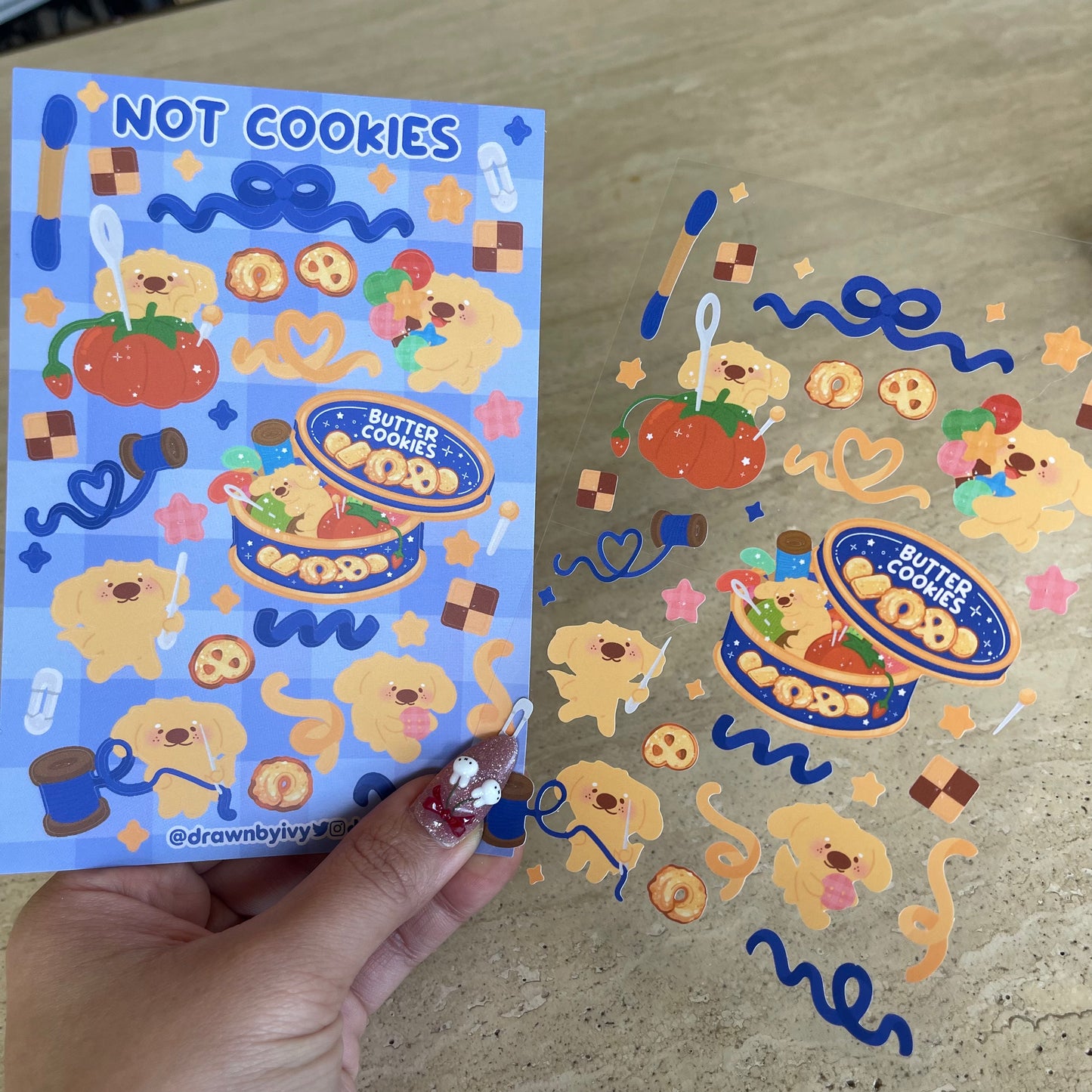 Not Cookies Deco Sticker Sheet