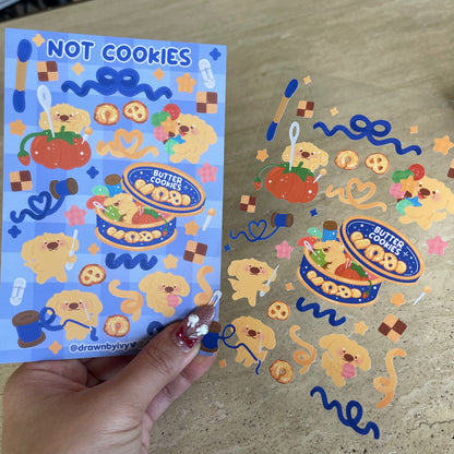 Not Cookies Deco Sticker Sheet