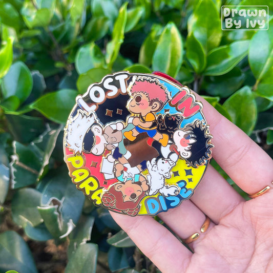 Lost in Paradise Spinning Enamel Pin