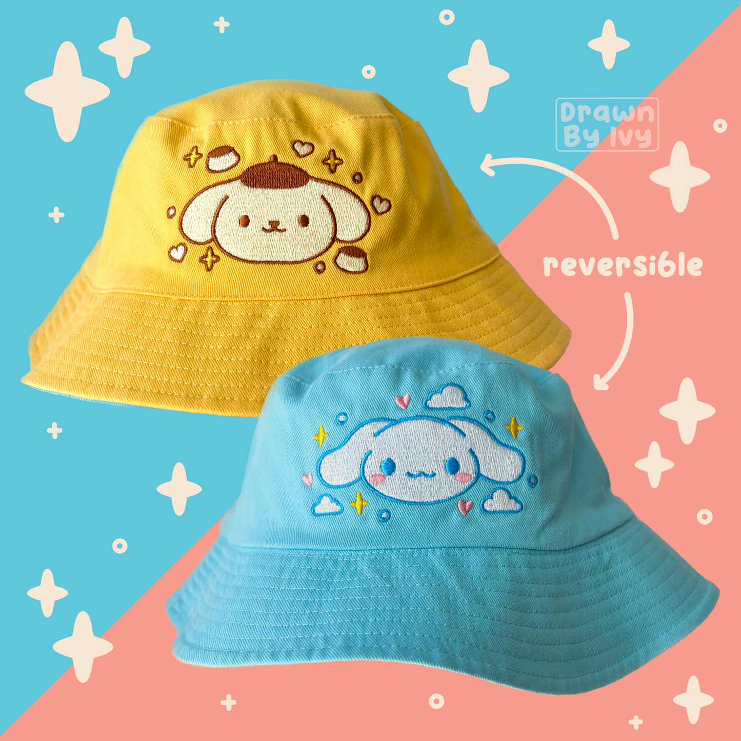 [PREORDER] Cinnamon/Pudding Reversible Bucket Hat