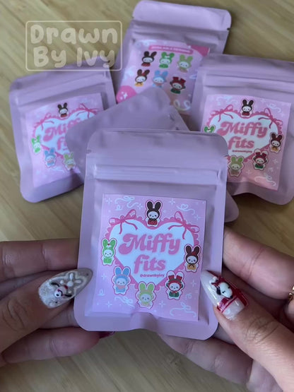 Bunny Fits (Pink) Acrylic Charm Gacha