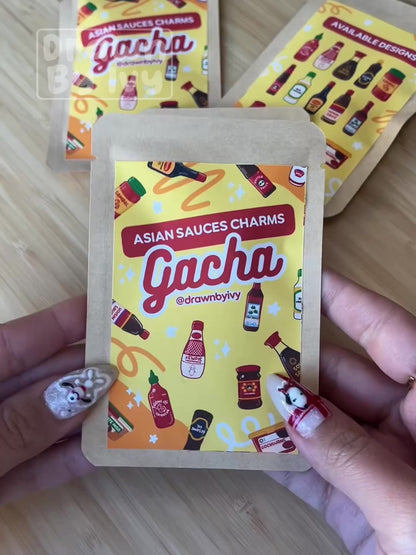 Asian Sauces Acrylic Charm Gacha