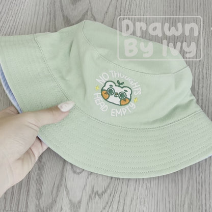 [PREORDER] No Thoughts/Many Thoughts Reversible Bucket Hat